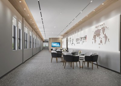 现代公司休息区3D模型下载